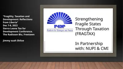 “Fragility, Taxation and Development: Reflections
