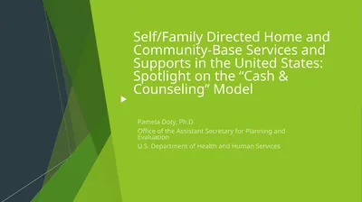 Self/Family Directed Home and Community-Base