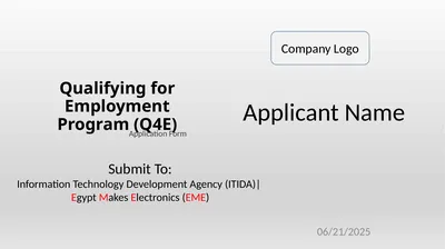 Qualifying for Employment Program (Q4E)