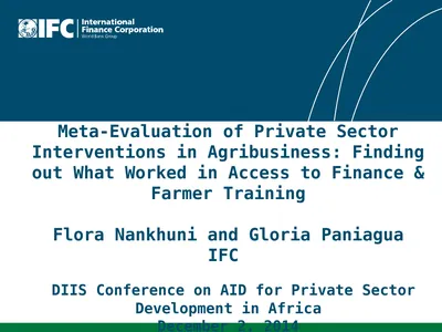 Meta-Evaluation of Private Sector Interventions in