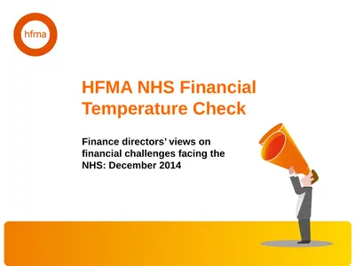 HFMA NHS Financial Temperature Check Finance