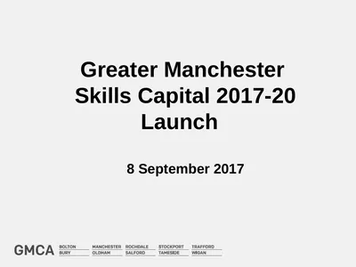 Greater Manchester Skills Capital 2017-20 Launch 8