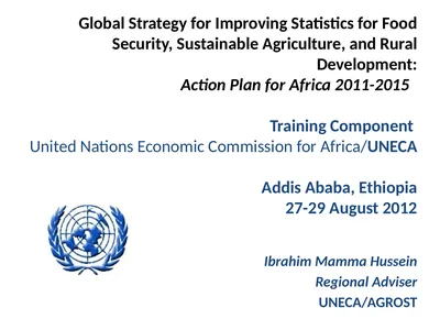 Global Strategy for Improving Statistics for Food