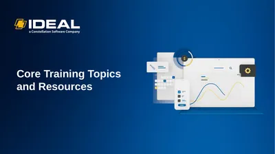 Core Training Topics and Resources SESSION 1: