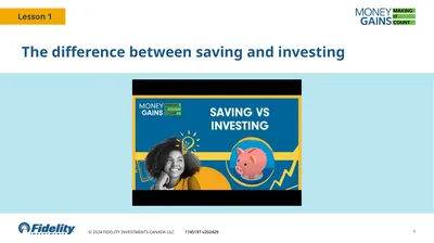 The difference between saving and investing 1 Why
