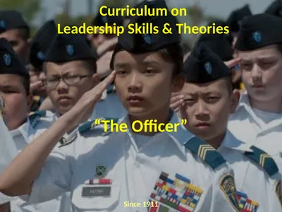 California Cadet Corps Curriculum on Leadership