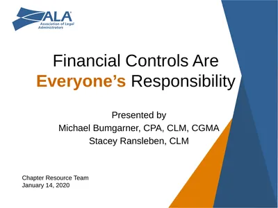 Financial Controls Are Everyone’s Responsibility