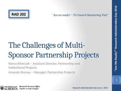 The Challenges of Multi-Sponsor Partnership