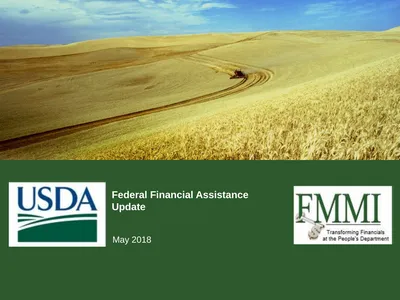 Federal Financial Assistance Update May 2018