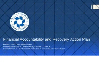 Financial Accountability and Recovery Action Plan