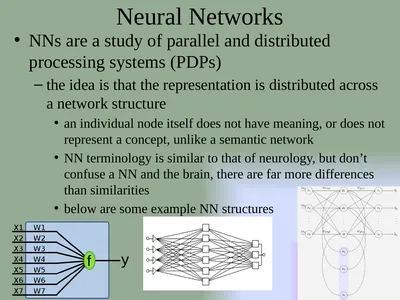Neural Networks NNs are a study of parallel and