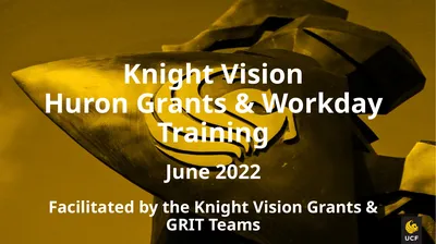 Knight Vision Huron Grants & Workday Training June