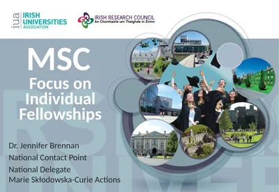 MSC Focus on Individual Fellowships Dr. Jennifer