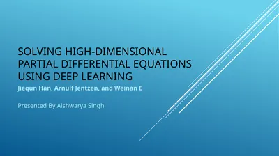 Solving High-Dimensional Partial Differential