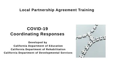 Local Partnership Agreement Training COVID-19