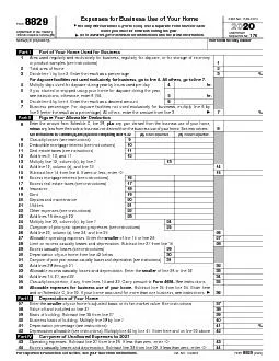 Form  Department of the Treasury Internal Revenue Service  Expenses for Business Use of Your Home File only with Schedule C Form 
