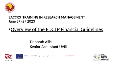 EACCR3 TRAINING IN RESEARCH MANAGEMENT June 27 -29