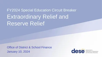 Extraordinary Relief and Reserve Relief Office of