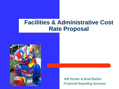 Facilities & Administrative Cost Rate Proposal