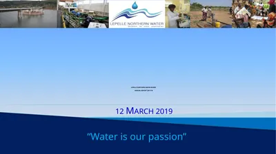 LEPELLE NORTHERN WATER BOARD ANNUAL REPORT 2017/18
