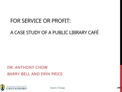 For Service or Profit: A Case Study of a Public