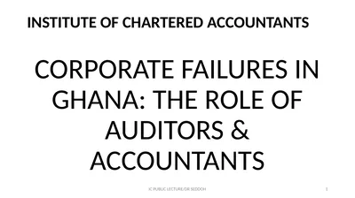 INSTITUTE OF CHARTERED ACCOUNTANTS CORPORATE