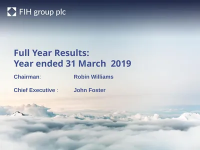 Full Year Results: Year ended 31 March 2019