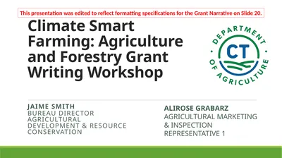 Climate Smart Farming: Agriculture and Forestry