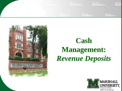Cash Management: Revenue Deposits Financial