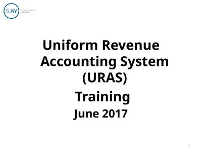 Uniform Revenue Accounting System (URAS) Training