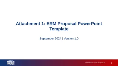 #PublicPower www.PublicPower.org 1 Attachment 1: