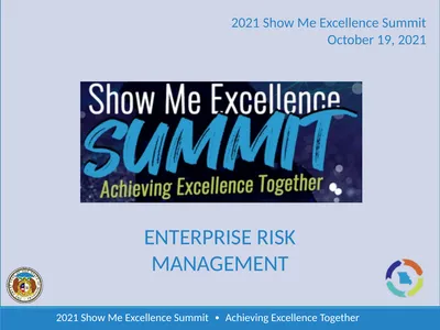2021 Show Me Excellence Summit ∙ Achieving