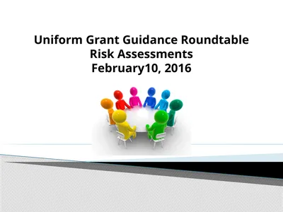 Uniform Grant Guidance Roundtable Risk Assessments
