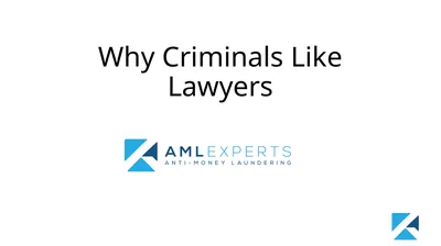 Why Criminals Like Lawyers Topics Risks to law