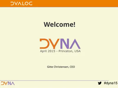 Welcome! Gitte Christensen, CEO Time flies Early