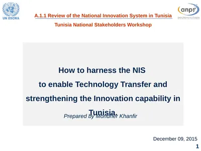 1 December 09, 2015 How to harness the NIS to