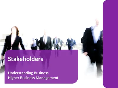 Stakeholders Understanding Business Higher