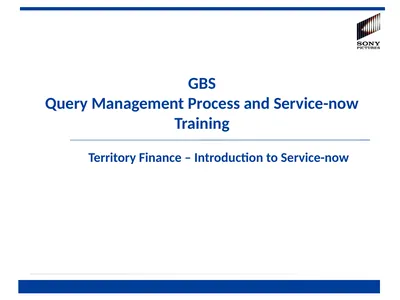 GBS Query Management Process and Service-now