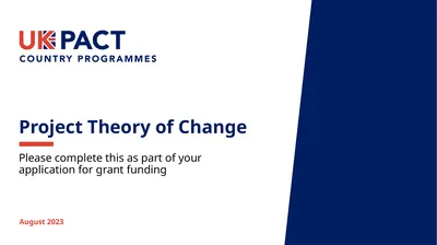August 2023 Project Theory of Change Please