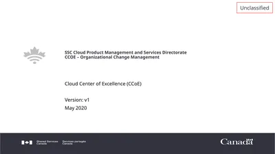SSC Cloud Product Management and Services