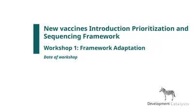 New vaccines Introduction Prioritization and