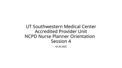 UT Southwestern Medical Center Accredited Provider