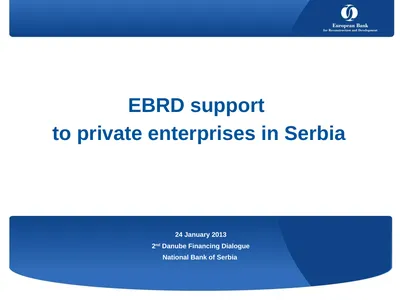 EBRD support to private enterprises in Serbia 24
