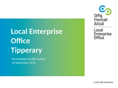 Local Enterprise Office Tipperary Presentation by