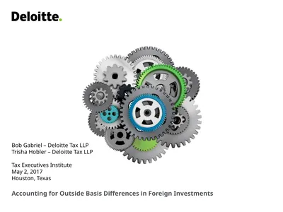 Accounting for Outside Basis Differences in