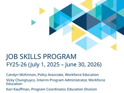 JOB SKILLS PROGRAM FY25-26 (July 1, 2025 – June