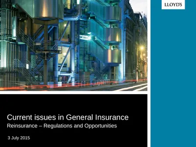 Current issues in General Insurance Reinsurance –