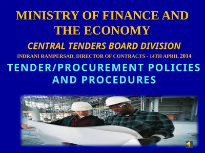 MINISTRY OF FINANCE AND THE ECONOMY CENTRAL