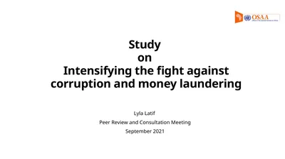 Study on Intensifying the fight against corruption