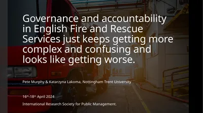 Governance and accountability in English Fire and